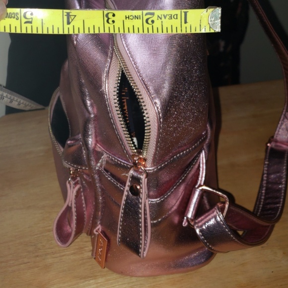 lamoda Handbags - 🌹🌼Rose  gold metallic bag purse back pack NWT